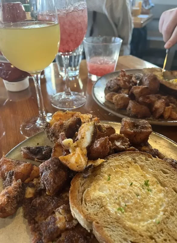 Bearcat New Orleans entrees including the brisket hash