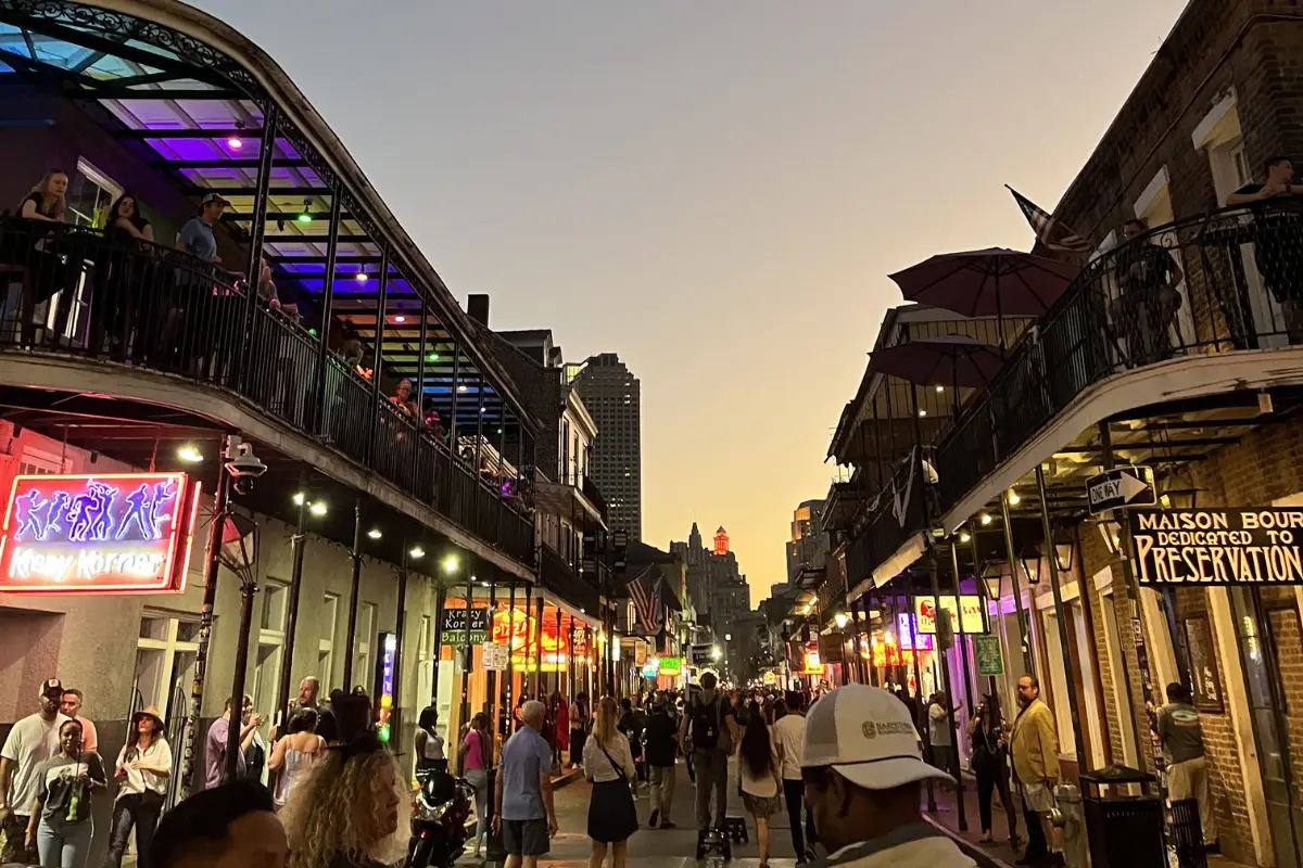 Bourbon Street New Orleans vibrant nightlife scene