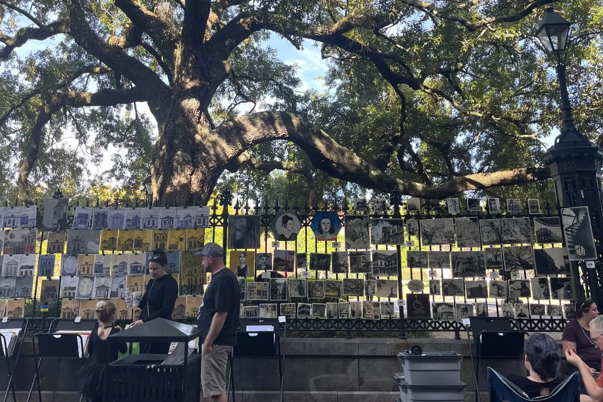 Jackson Square art vendors