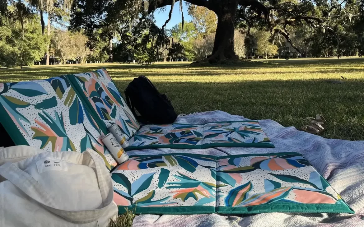 New Orleans picnic at Audubon Park near Tree of Life