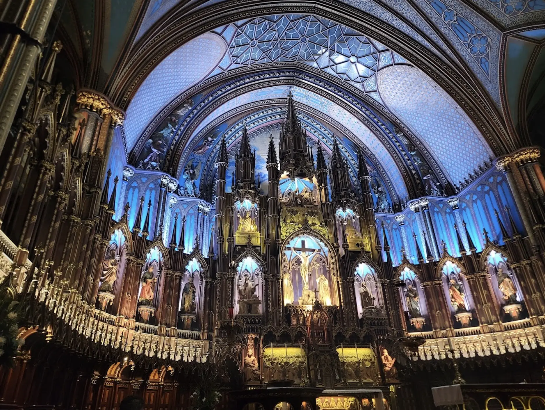 Notre Dame Basilica of Montreal interior