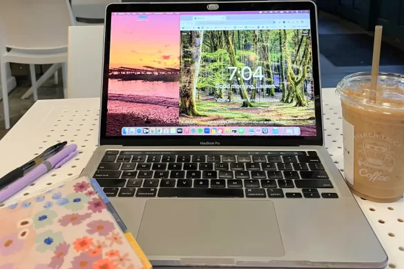 Macbook pro, shown as one of the best laptops for digital nomads