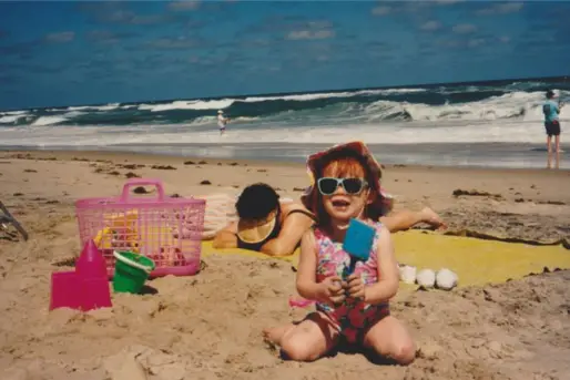 Outer Banks NC baby and family on beach