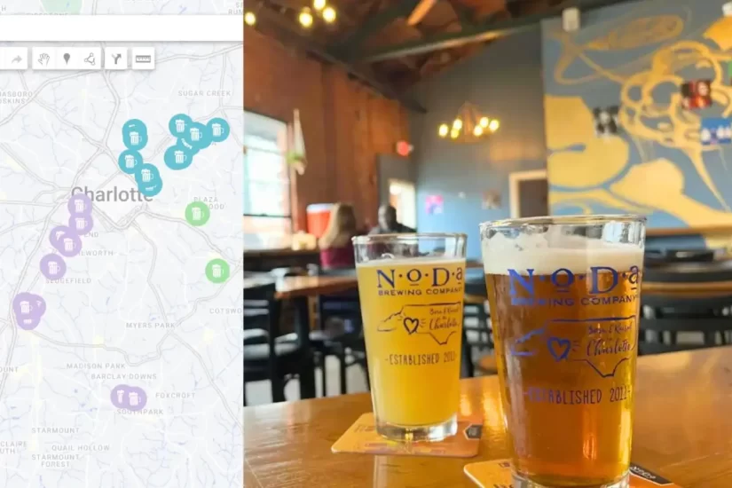 Charlotte Brewery Map | Save To Your Phone!