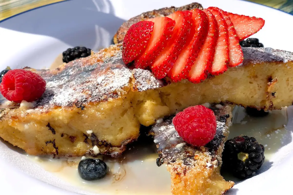 French Toast dish at the Buoys Waterfront restaurant on St Pete Beach