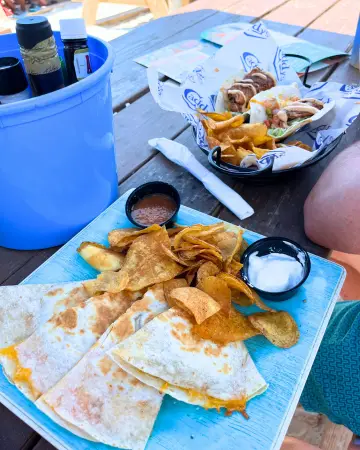 Quesadilla at Caddy's Treasure Island