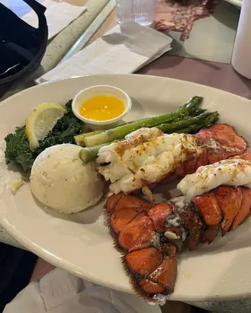 Lobster Tail dish at Hurricane Seafood restaurant