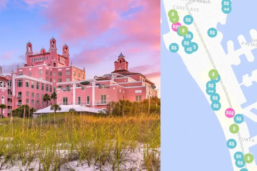 Map of St Pete Beach Hotels | Based On Your Budget