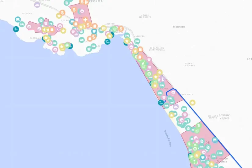 Puerto Escondido Map | Find The Best Spots In Puerto Escondido