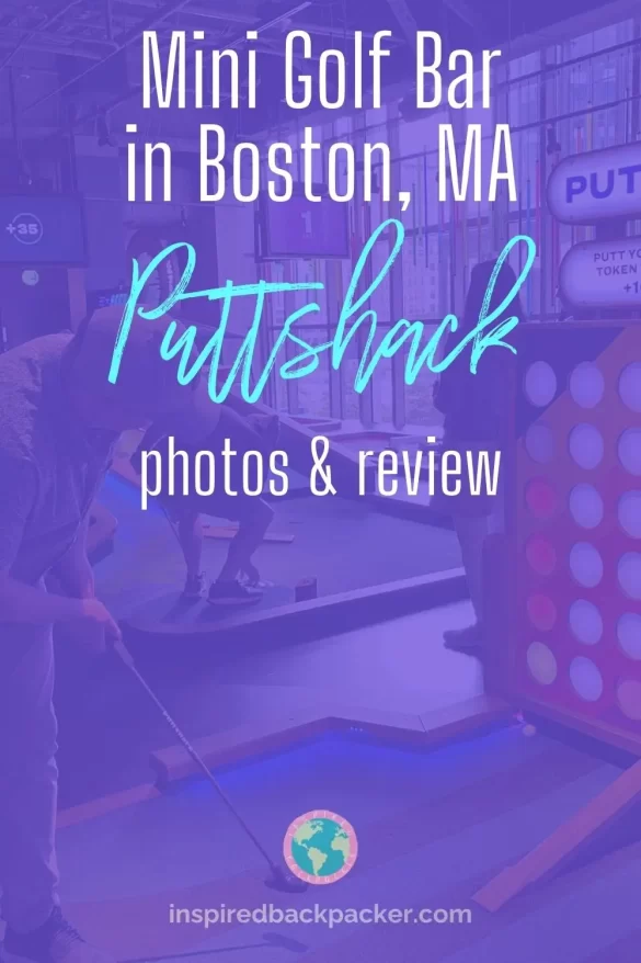 Pinterest pin for the puttshack Boston review blog post