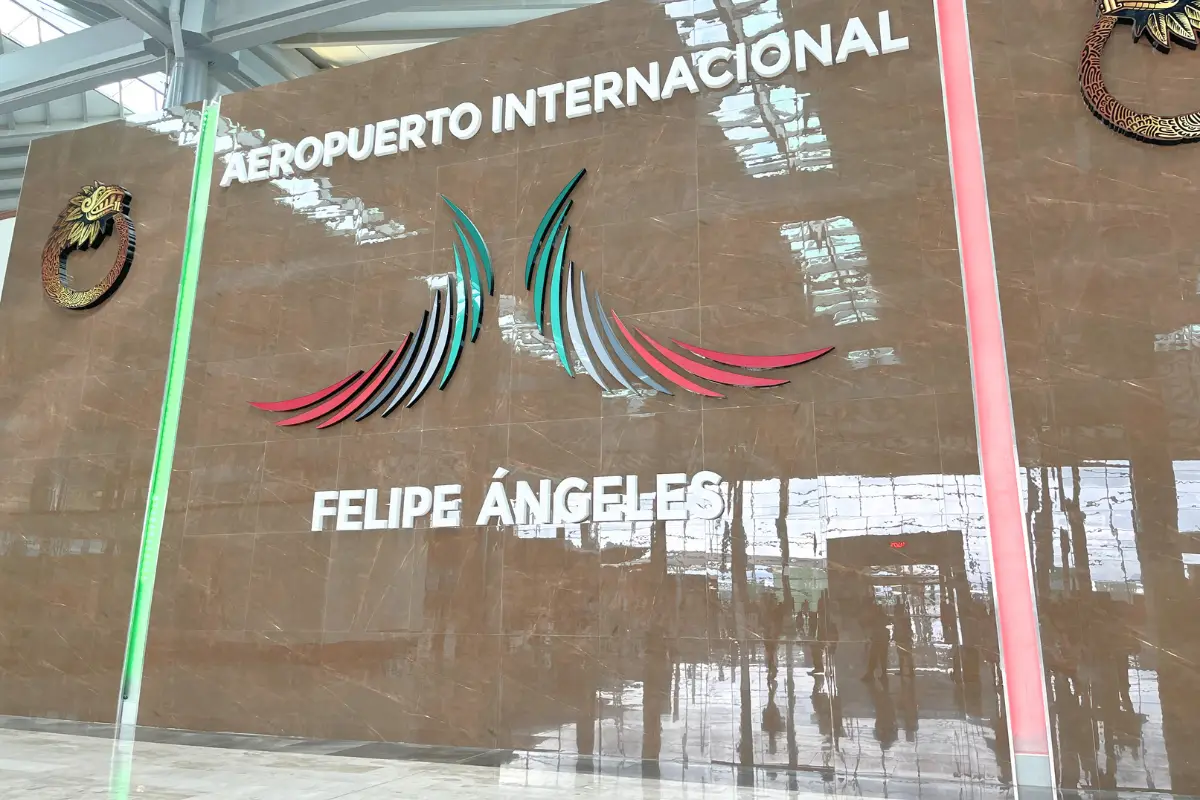 Felipe Ángeles International Airport big sign