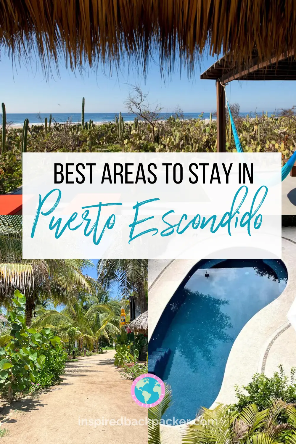 Pinterest pin for where to stay in Puerto Escondido blog