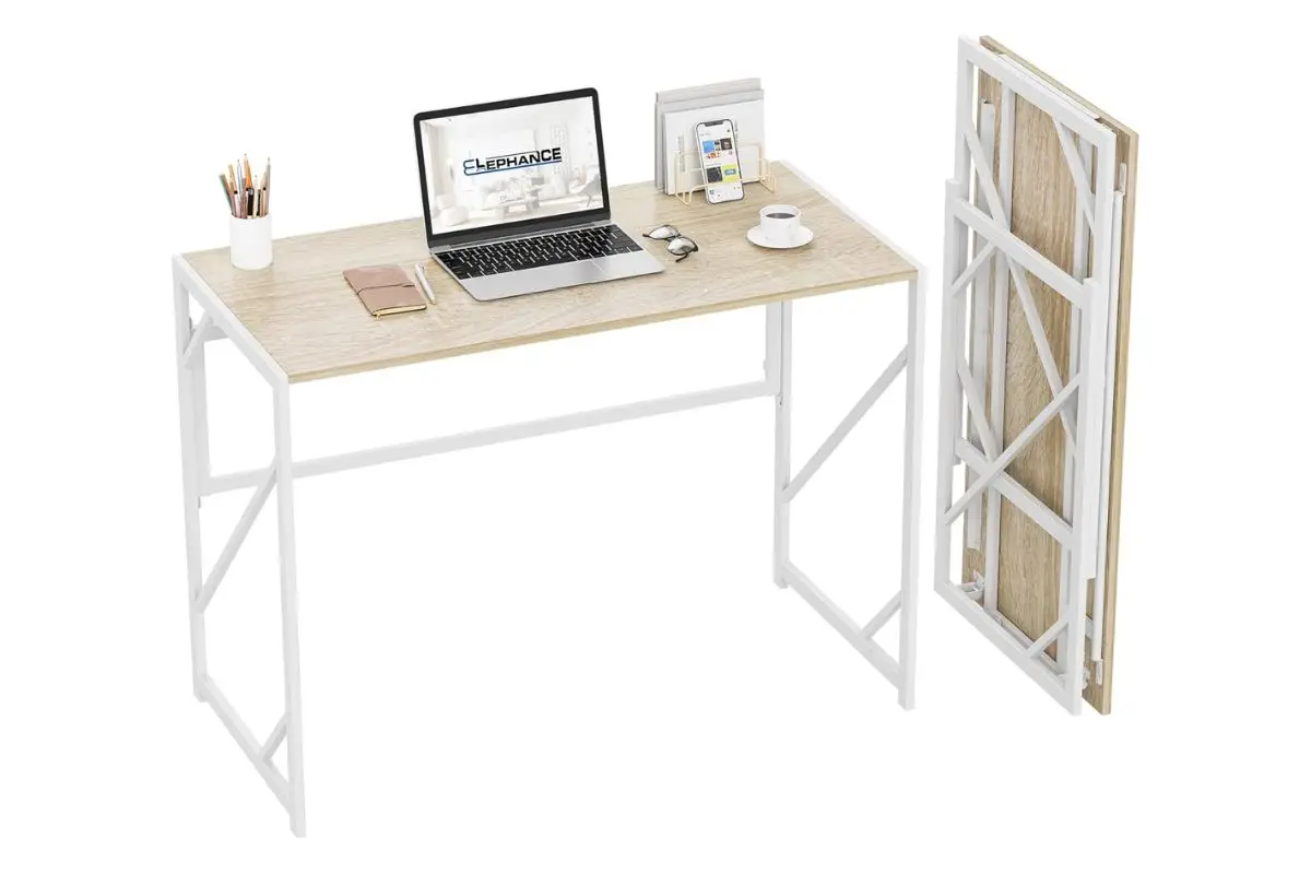 Folding desk by Elephance, great as an item for your digital nomad packing list for people with cars