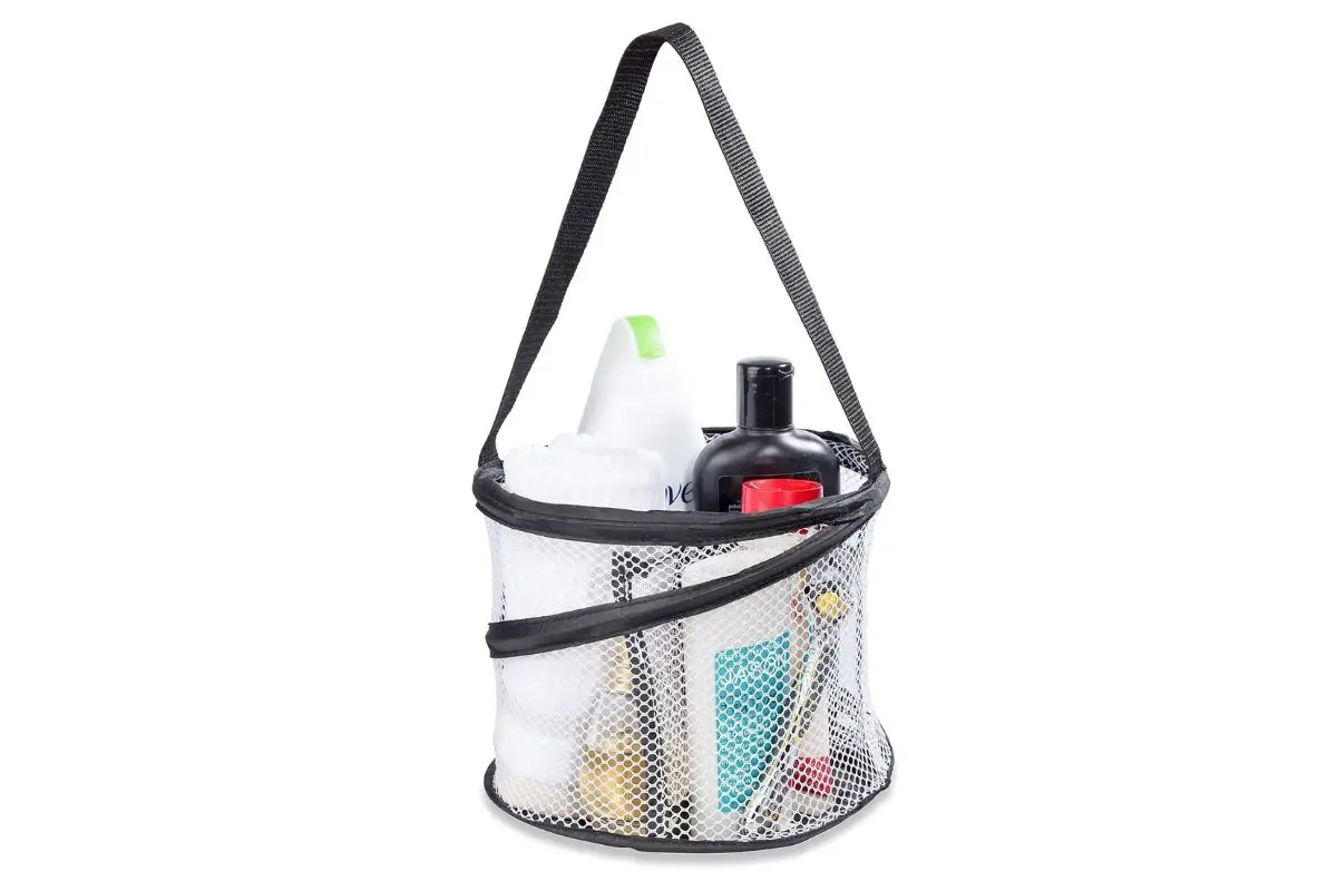 Handy Laundry bathroom caddy in black